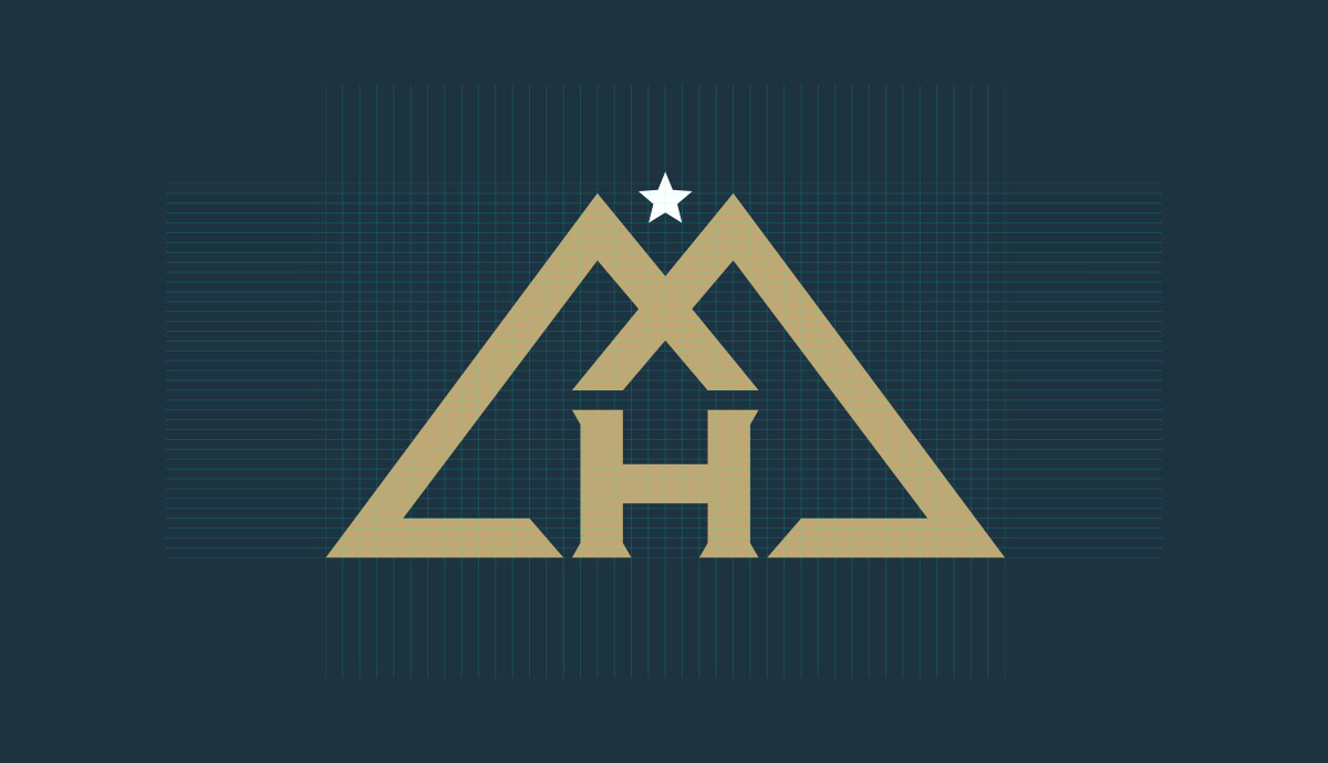mountain home logo design